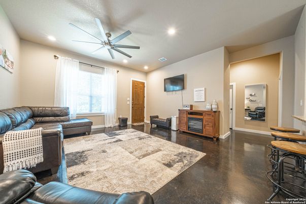 Interior, Living room, Recessed Lighting