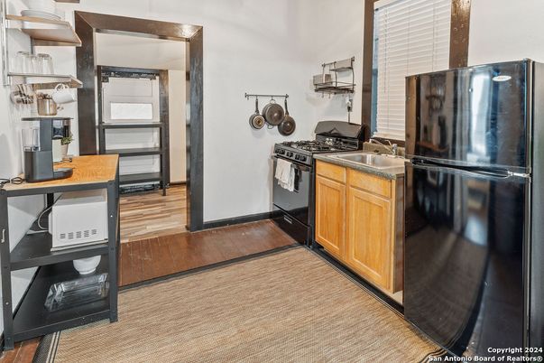 Interior, Kitchen, Wood Texture Flooring