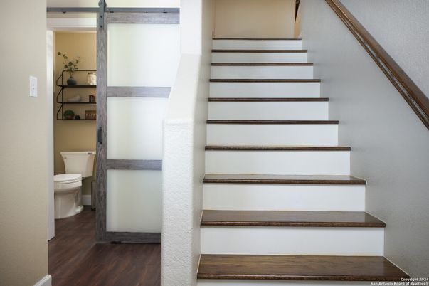Bathroom, Interior, Wood Texture Flooring