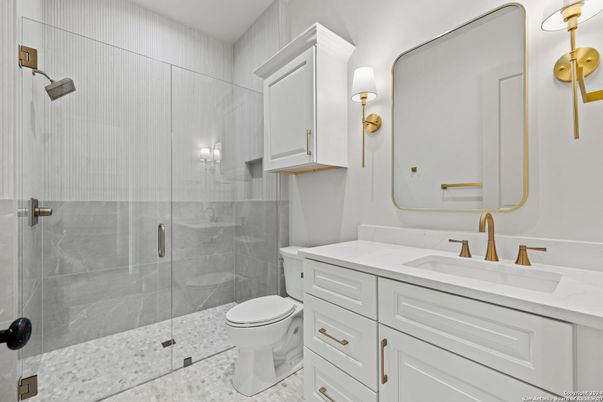 Bathroom, Glass Shower, Interior