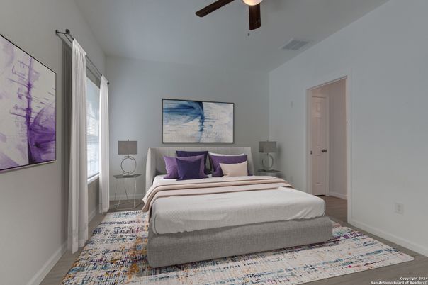 Bedroom, Interior, Wood Texture Flooring