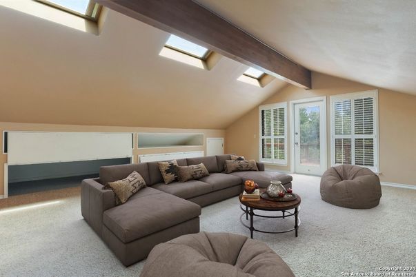 Interior, Living room, Wooden Beams