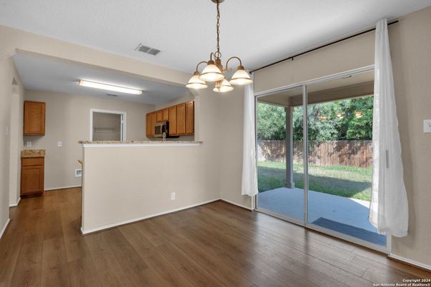 Chandelier, Interior, Kitchen, Pendant Lights, Wood Texture Flooring