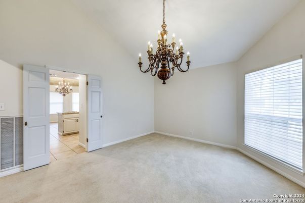 Chandelier, Empty room, Interior
