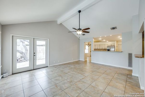 Empty room, Interior, Kitchen, Recessed Lighting