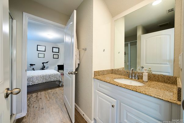 Bathroom, Bedroom, Interior, Recessed Lighting, Wood Texture Flooring