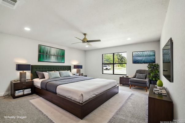 Bedroom, Interior, Recessed Lighting