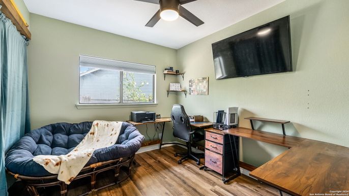 Home Office, Interior, Wood Texture Flooring