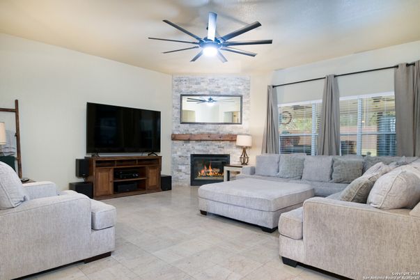 Fireplace, Interior, Living room, Stone Walls