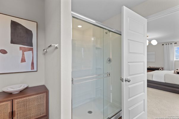 Bathroom, Bedroom, Glass Shower, Interior, Recessed Lighting
