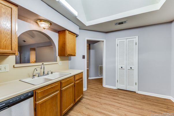 Interior, Kitchen, Wood Texture Flooring