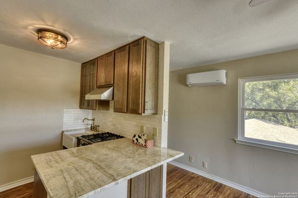 Interior, Kitchen, Wood Texture Flooring