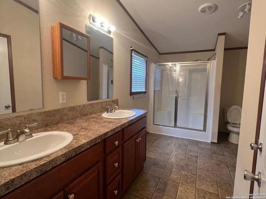Bathroom, Dual Sink Vanities, Glass Shower, Interior