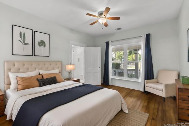 Bedroom, Interior, Wood Texture Flooring
