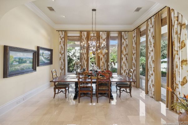 Chandelier, Dining room, Interior, Recessed Lighting