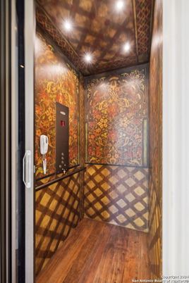 Elevator, Interior, Recessed Lighting, Wood Texture Flooring