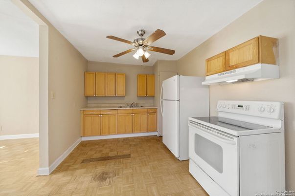 Interior, Kitchen, Wood Texture Flooring