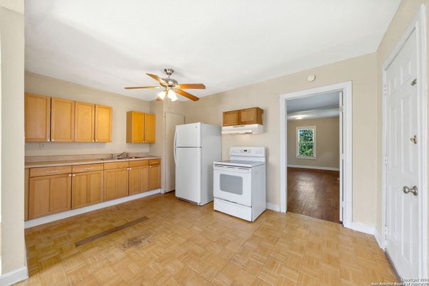 Interior, Kitchen, Wood Texture Flooring