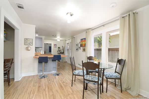 Dining room, Interior, Wood Texture Flooring