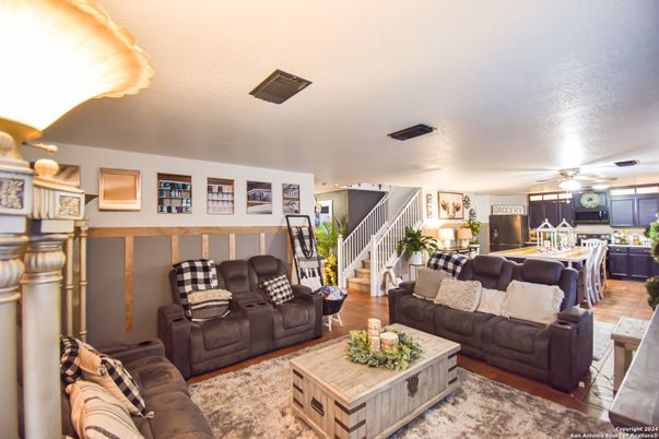 Interior, Kitchen, Living room, Wood Texture Flooring