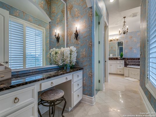 Bathroom, Chandelier, Interior, Recessed Lighting