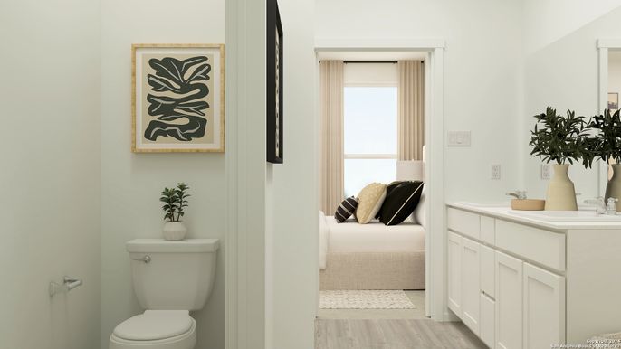 Bathroom, Interior, Wood Texture Flooring