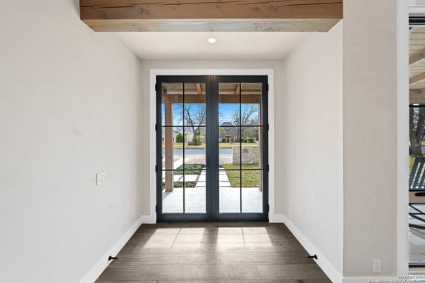 Interior, Recessed Lighting, Wooden Beams, Wood Texture Flooring
