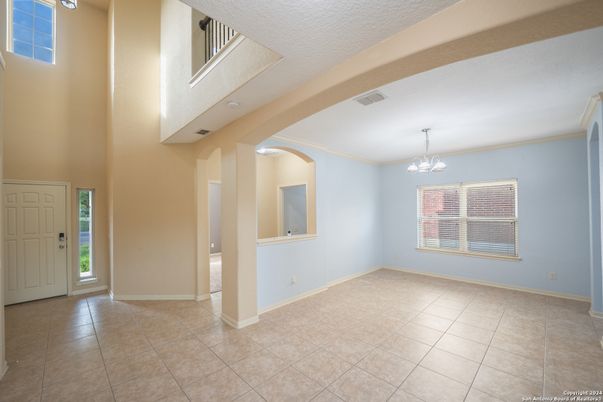 Chandelier, Empty room, Interior