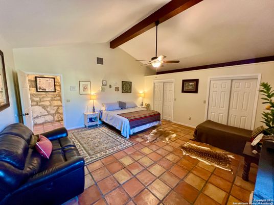 Bedroom, Interior, Wooden Beams