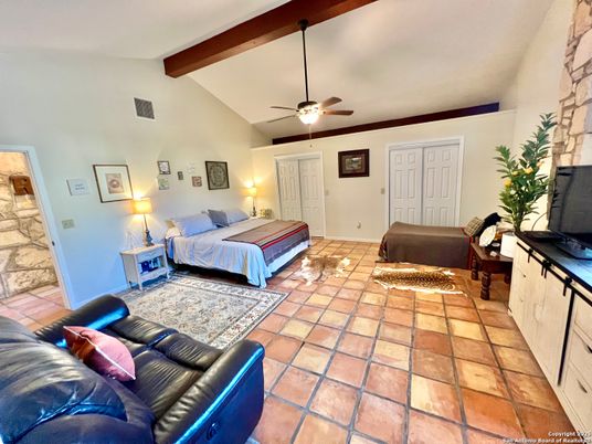 Bedroom, Interior, Wooden Beams