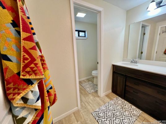 Bathroom, Interior, Wood Texture Flooring