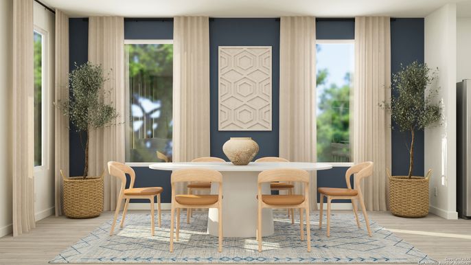 Dining room, Interior, Wood Texture Flooring