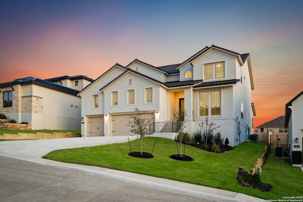 Attached, Exterior, Facade, Spanish Mediterranean