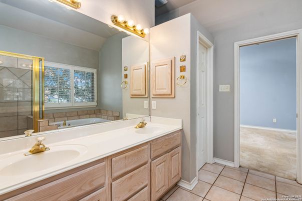 Bathroom, Dual Sink Vanities, Glass Shower, Interior