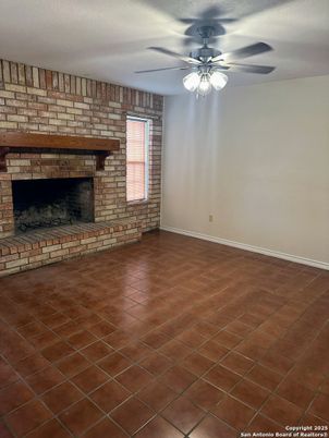 Empty room, Fireplace, Interior, Stone Walls