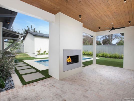 Backyard, Exterior, Fireplace, Pool
