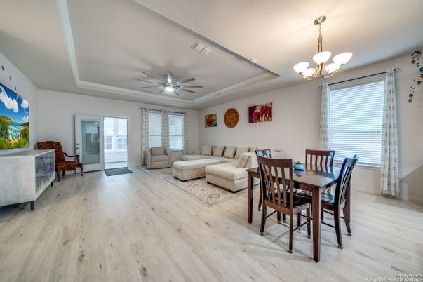 Chandelier, Dining room, Interior, Living room, Wood Texture Flooring