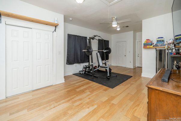 Fitness Equipment, Interior, Wood Texture Flooring
