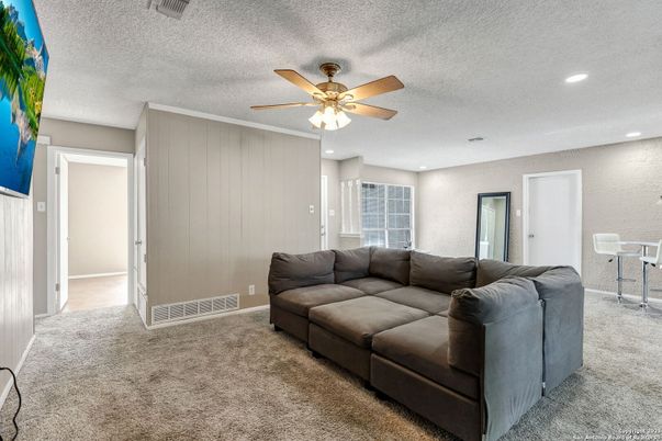 Interior, Living room, Recessed Lighting