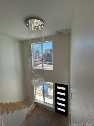 Chandelier, Empty room, Interior