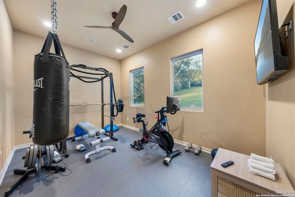Fitness Equipment, Interior, Recessed Lighting