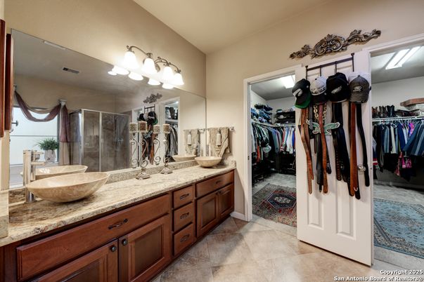 Bathroom, Dual Sink Vanities, Interior, Walk-in Closets