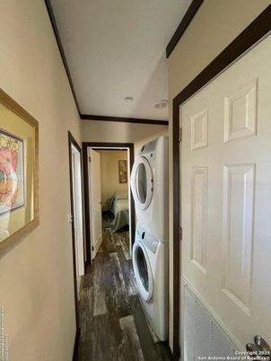Interior, Recessed Lighting, Utility Closets, Washer, Wood Texture Flooring