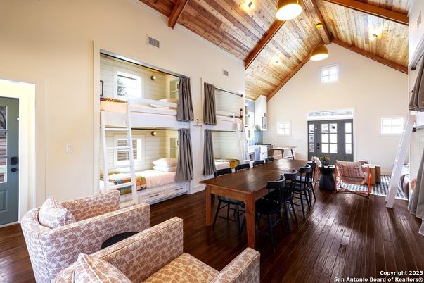 Dining room, Interior, Living room, Wooden Beams, Wooden Ceilings, Wood Texture Flooring