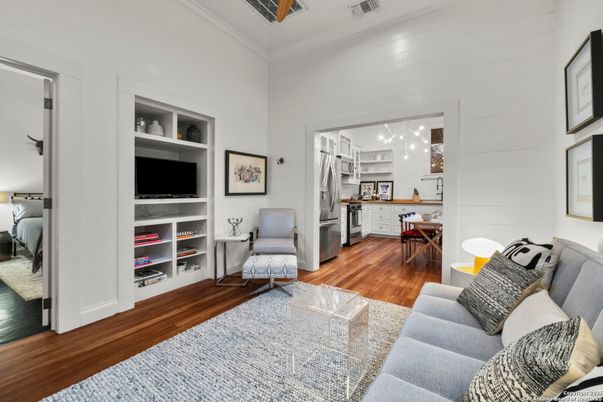Interior, Kitchen, Living room, Wood Texture Flooring