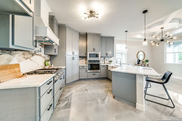 Interior, Kitchen, Pendant Lights, Recessed Lighting, Stainless Steel Appliances