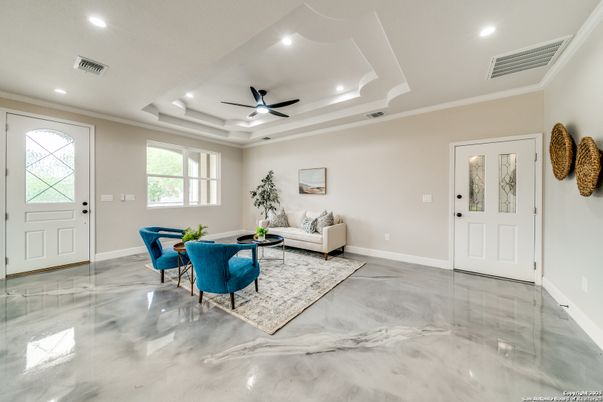 Interior, Living room, Marble, Recessed Lighting