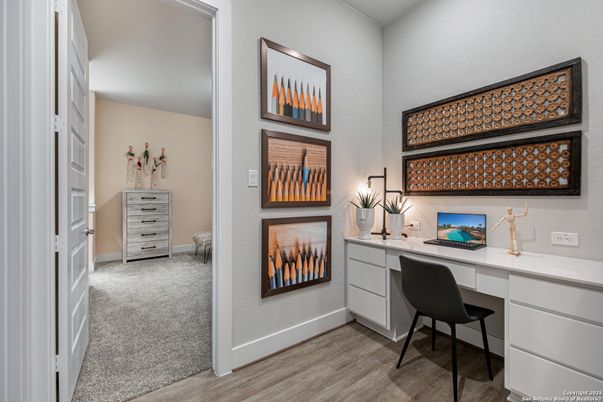 Home Office, Interior, Wood Texture Flooring