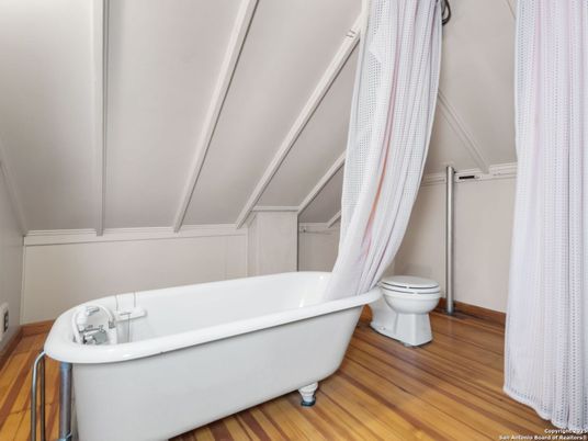 Bathroom, Free Standing Baths, Interior, Wood Texture Flooring