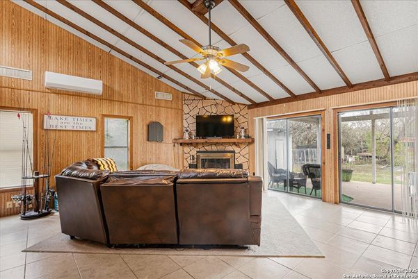 Fireplace, Interior, Living room, Wooden Walls
